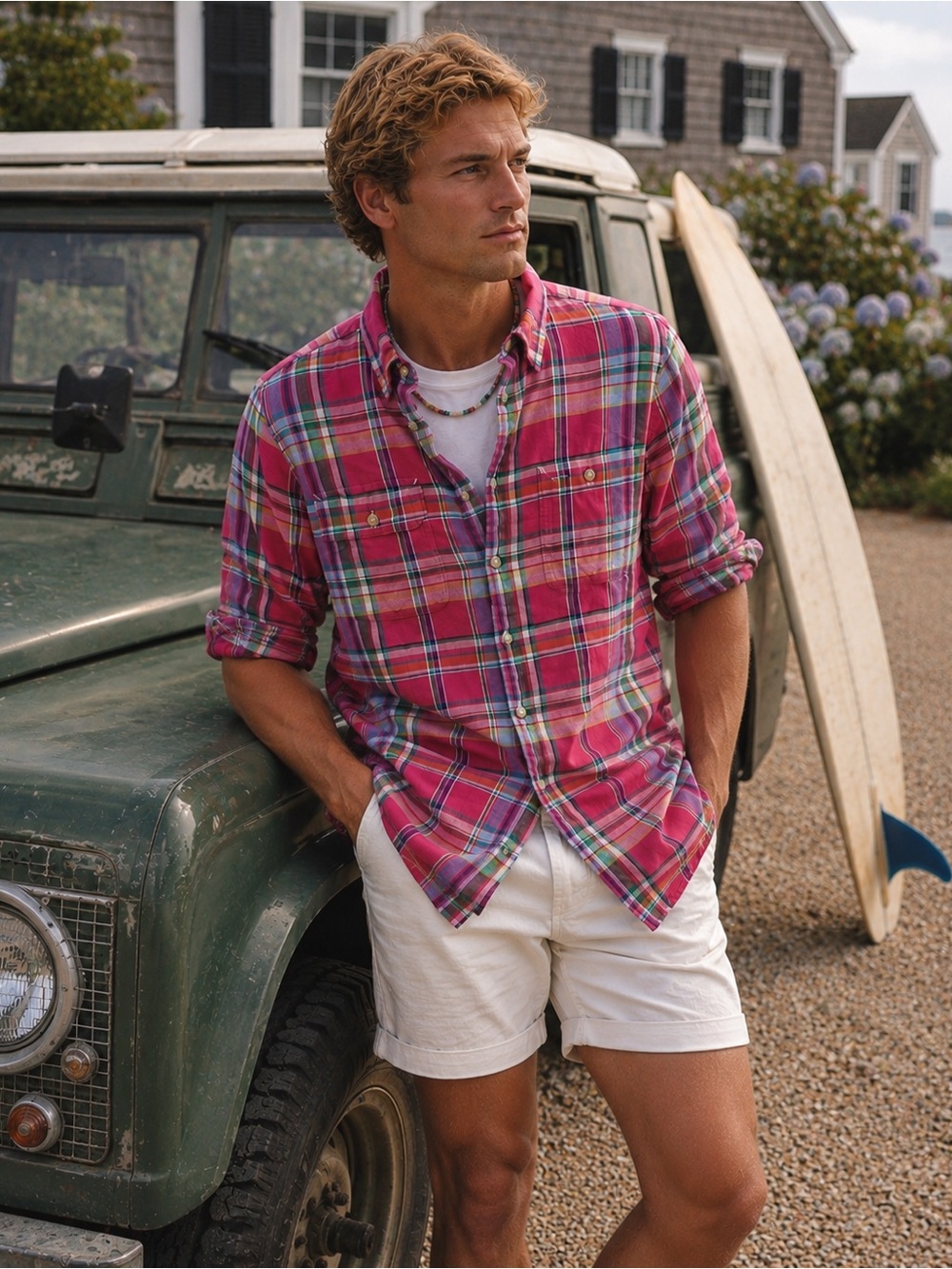 Polo by Ralph Lauren Fuchsia Plaid Button-Down Shirt